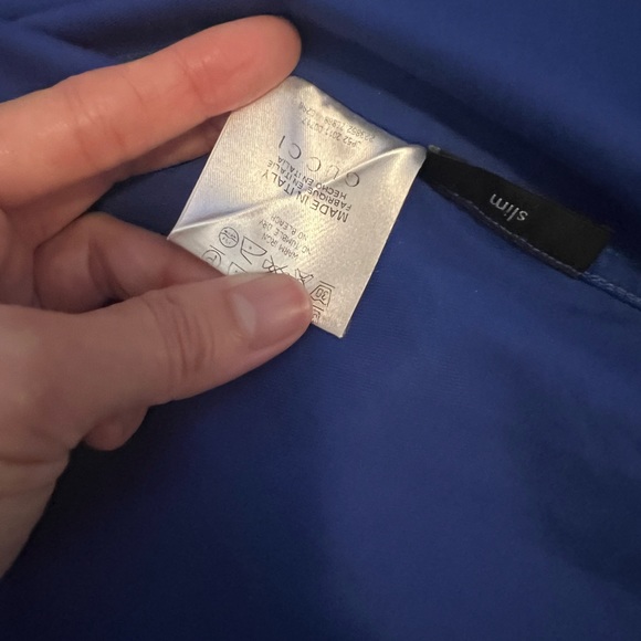 Men’s Gucci button down dress shirt in cobalt blue size 43/17 - Picture 5 of 7